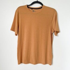 VRST Mens Short Sleeve Icon Tee Palomino Gold Heather mens‎ Small